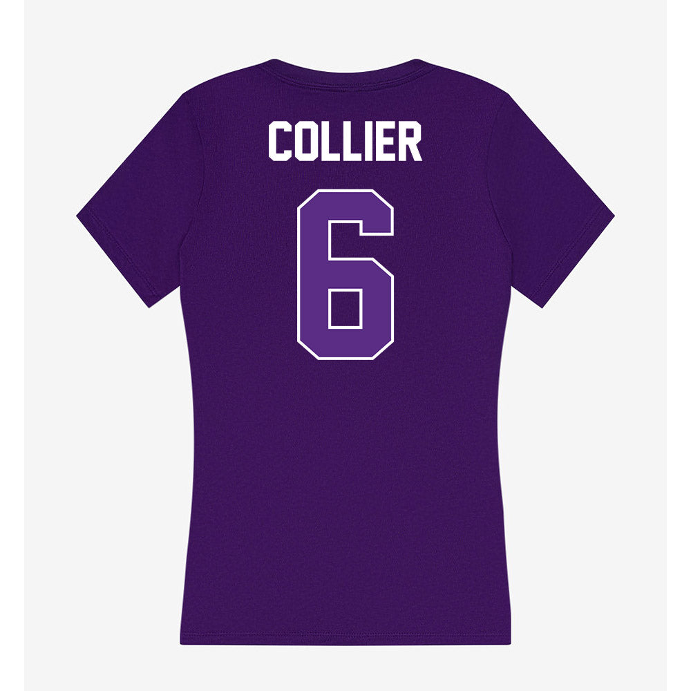 North Alabama - NCAA Football : Travis Collier - Women's V-Neck T-Shirt-1