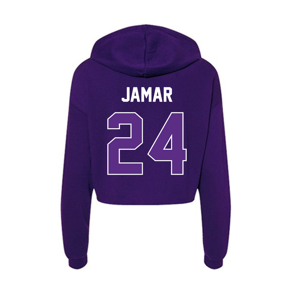 North Alabama - NCAA Football : Cameron Jamar - Women's Crop Fleece Hoodie-1