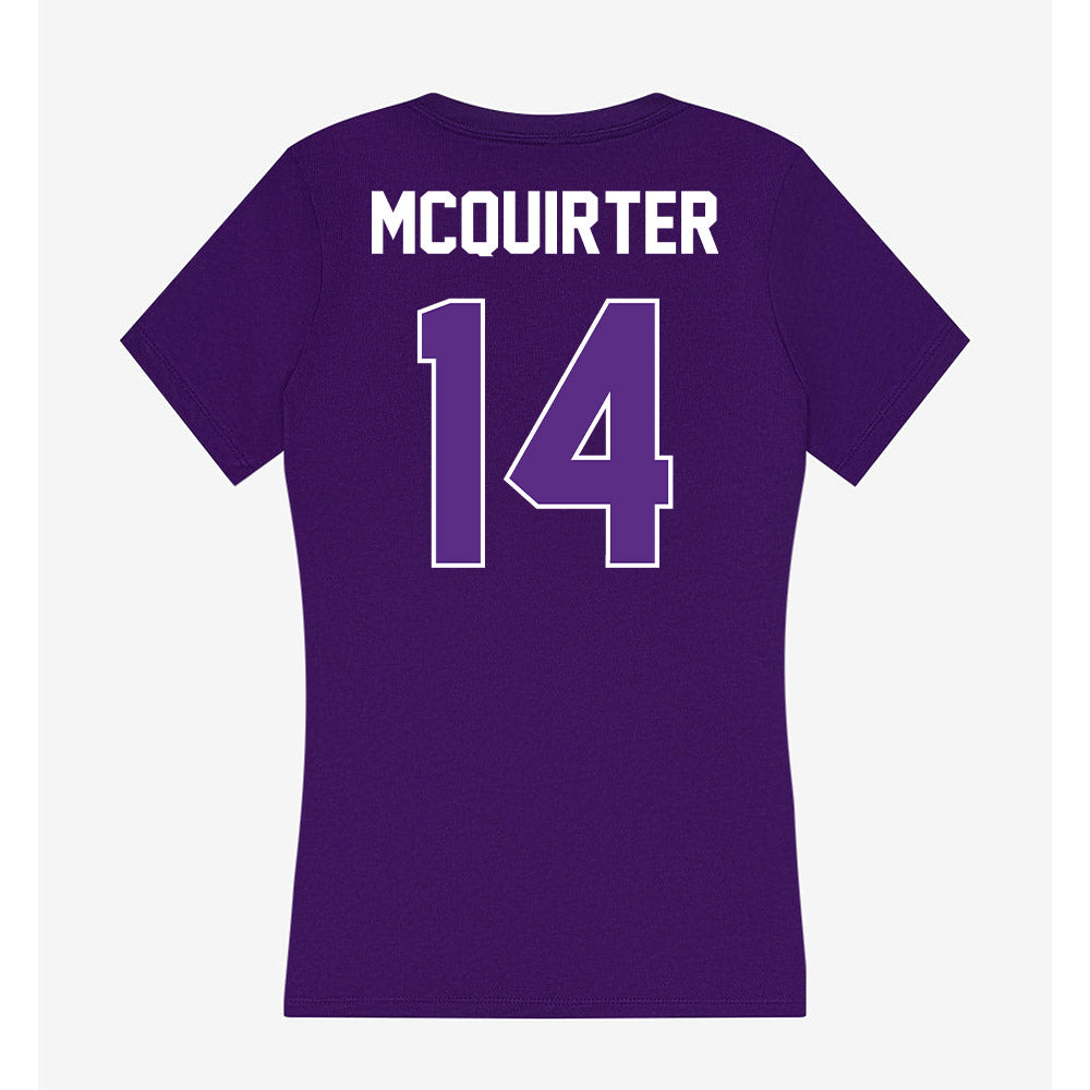 North Alabama - NCAA Women's Volleyball : Paris McQuirter - Women's V-Neck T-Shirt-1