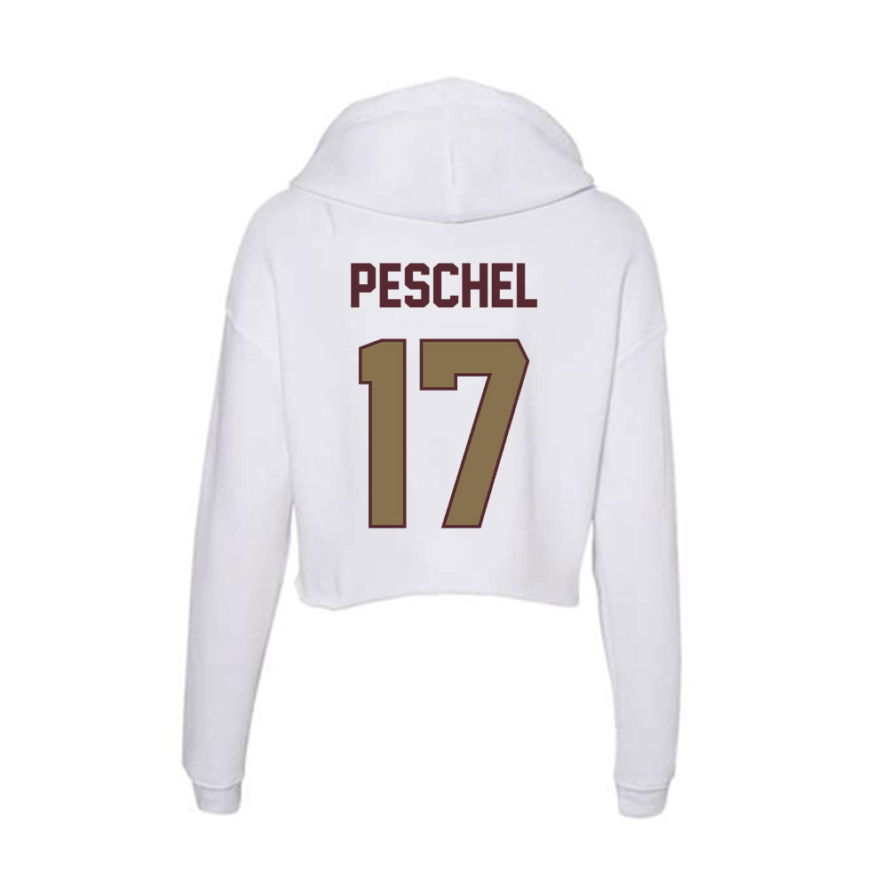 Texas State - NCAA Women's Soccer : Bailey Peschel - Women's Crop Fleece Hoodie-1
