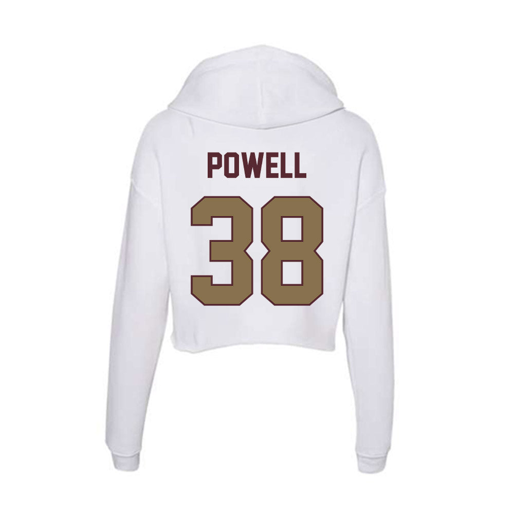 Texas State - NCAA Baseball : Ty Powell - Women's Crop Fleece Hoodie-1