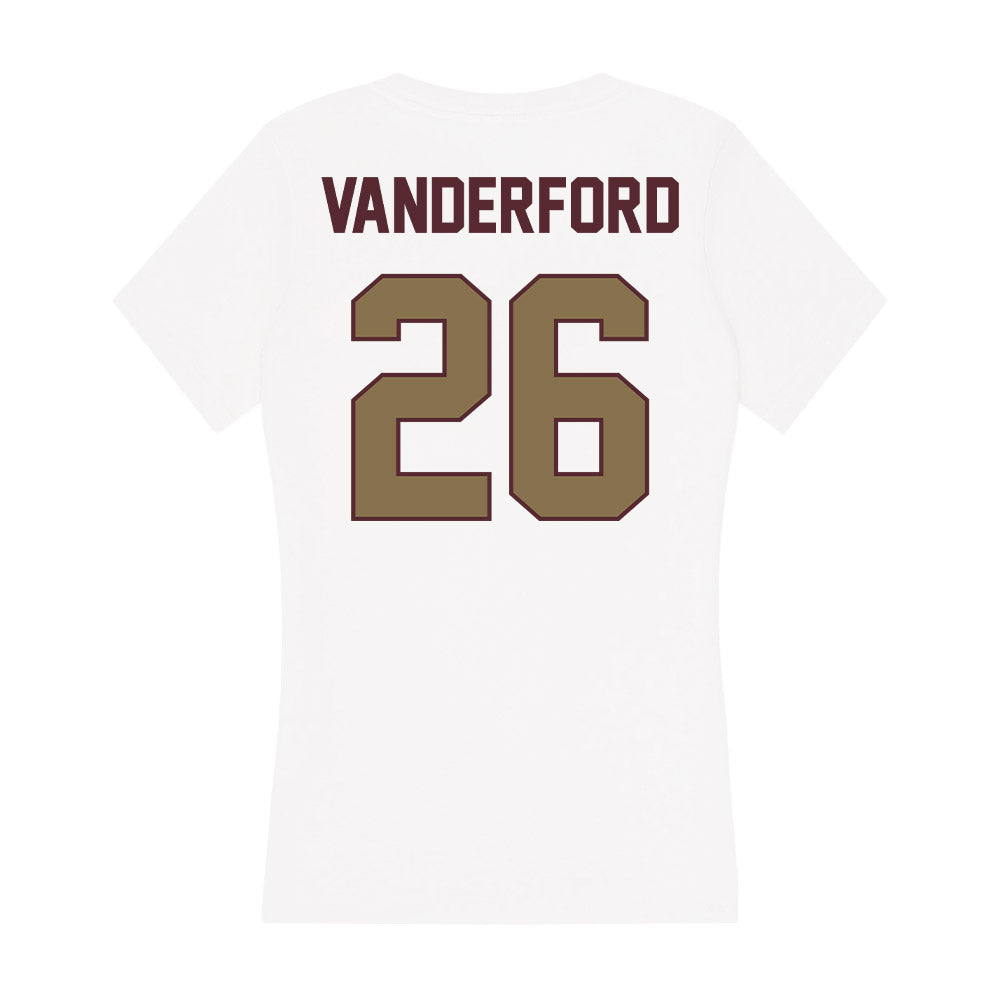 Texas State - NCAA Softball : Sara Vanderford - Women's V-Neck T-Shirt-1