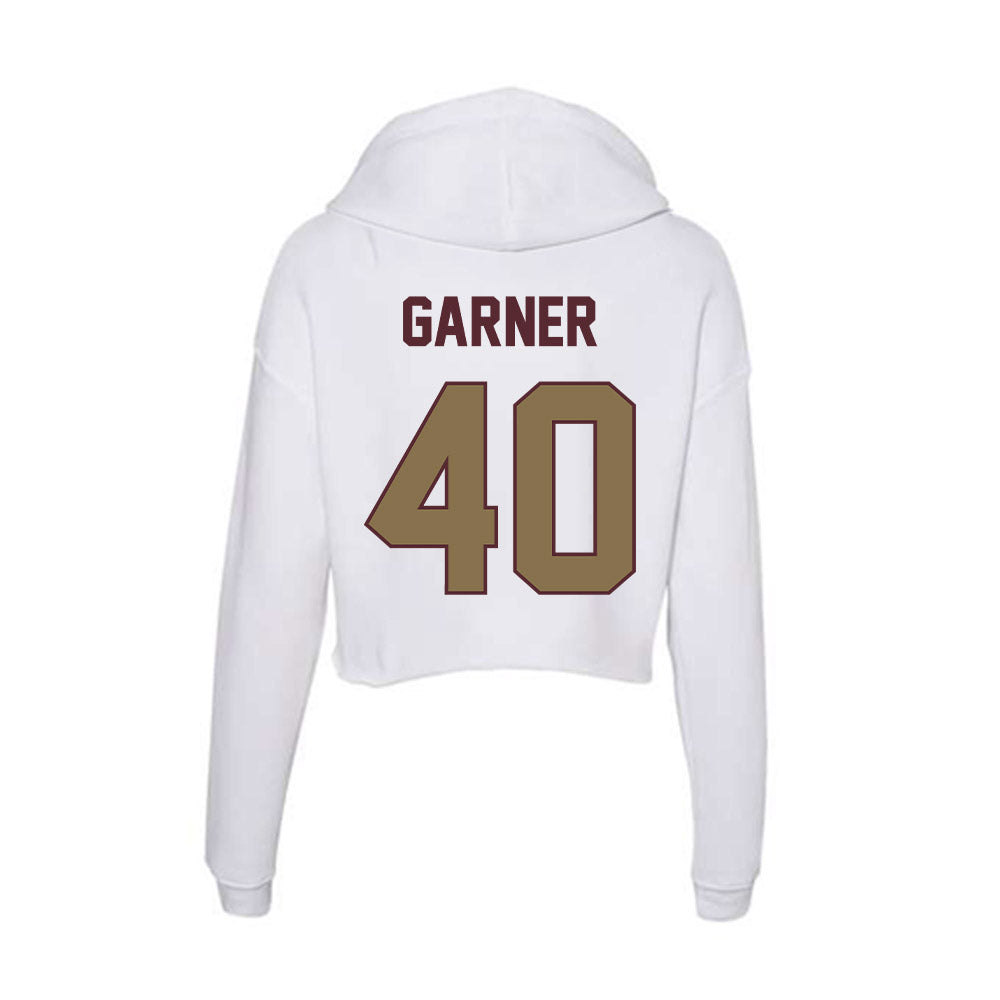 Texas State - NCAA Football : Simeon Garner - Women's Crop Fleece Hoodie-1