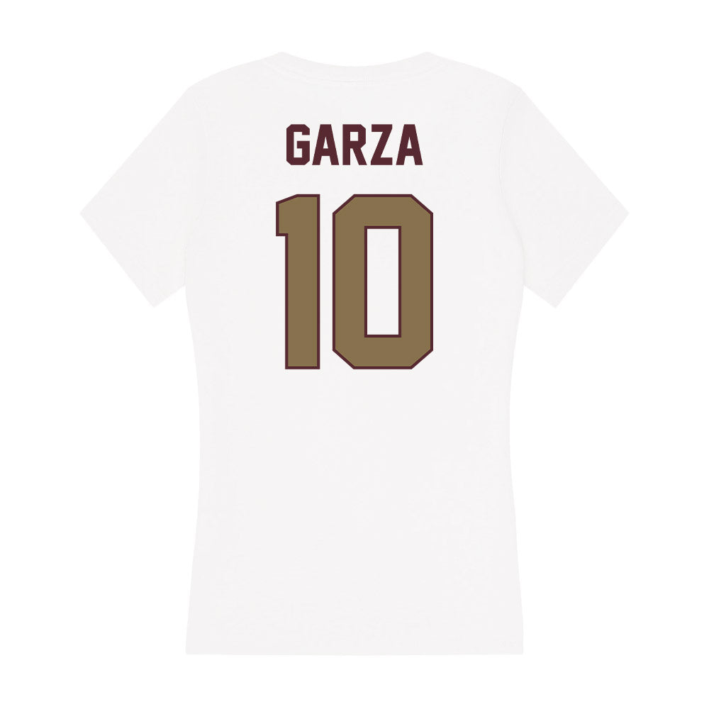 Texas State - NCAA Softball : Abby Garza - Women's V-Neck T-Shirt-1