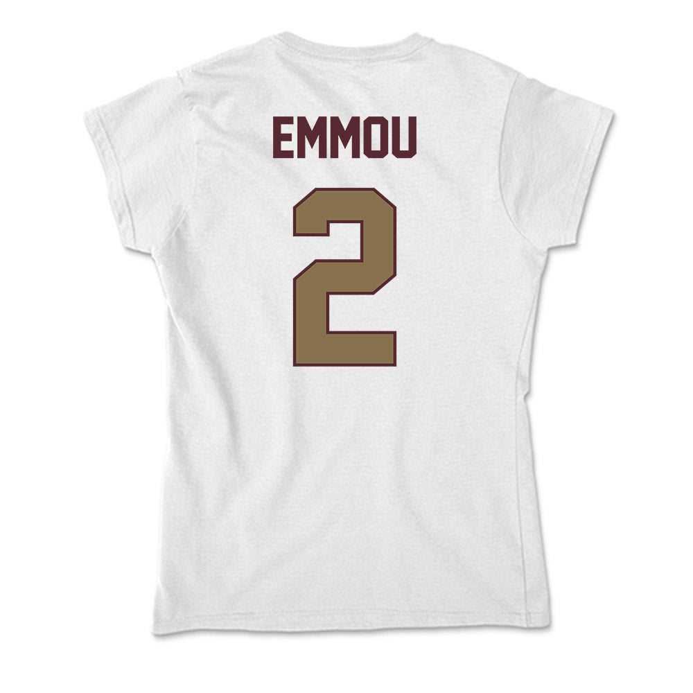 Texas State - NCAA Men's Basketball : Franck Emmou - Soft Style Women’s T-Shirt-1