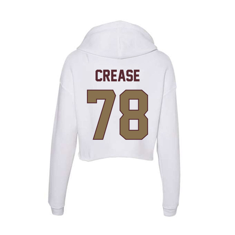 Texas State - NCAA Football : Anfernee Crease - Women's Crop Fleece Hoodie-1