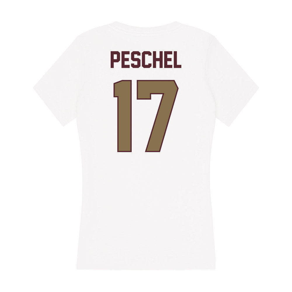 Texas State - NCAA Women's Soccer : Bailey Peschel - Women's V-Neck T-Shirt-1