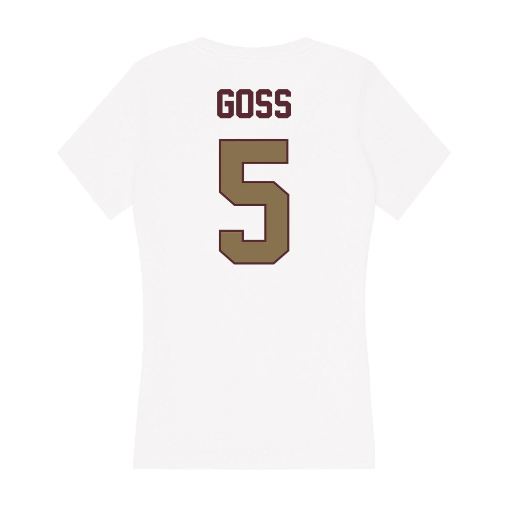 Texas State - NCAA Women's Soccer : Madi Goss - Women's V-Neck T-Shirt-1