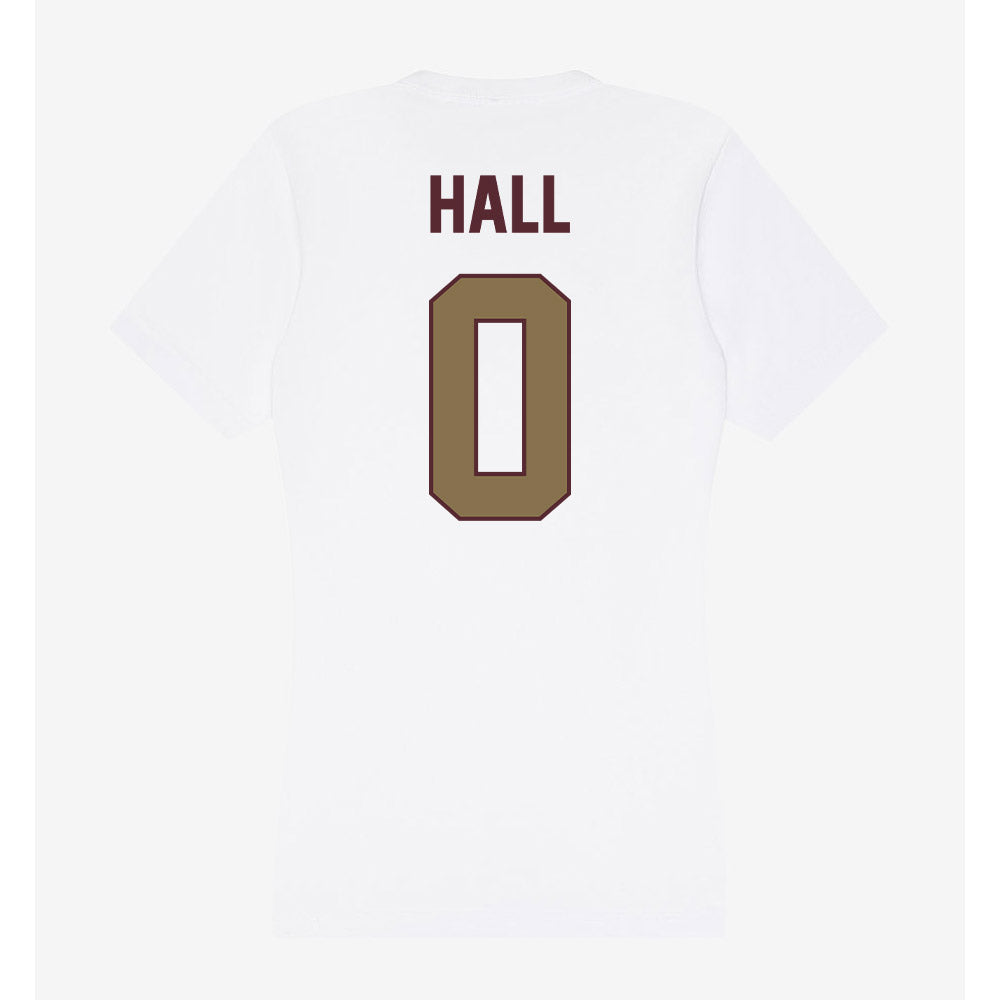 Texas State - NCAA Men's Basketball : Dj Hall - Women's V-Neck T-Shirt-1