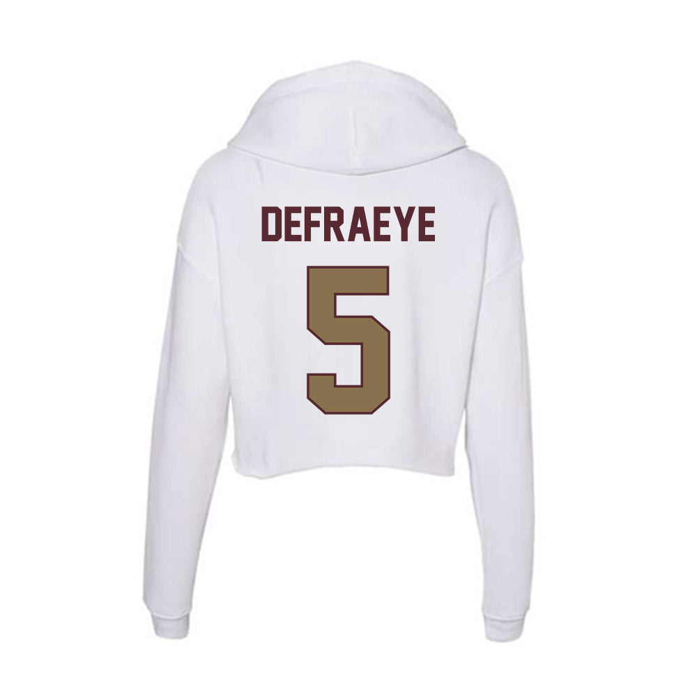 Texas State - NCAA Women's Volleyball : Jade Defraeye - Women's Crop Fleece Hoodie-1