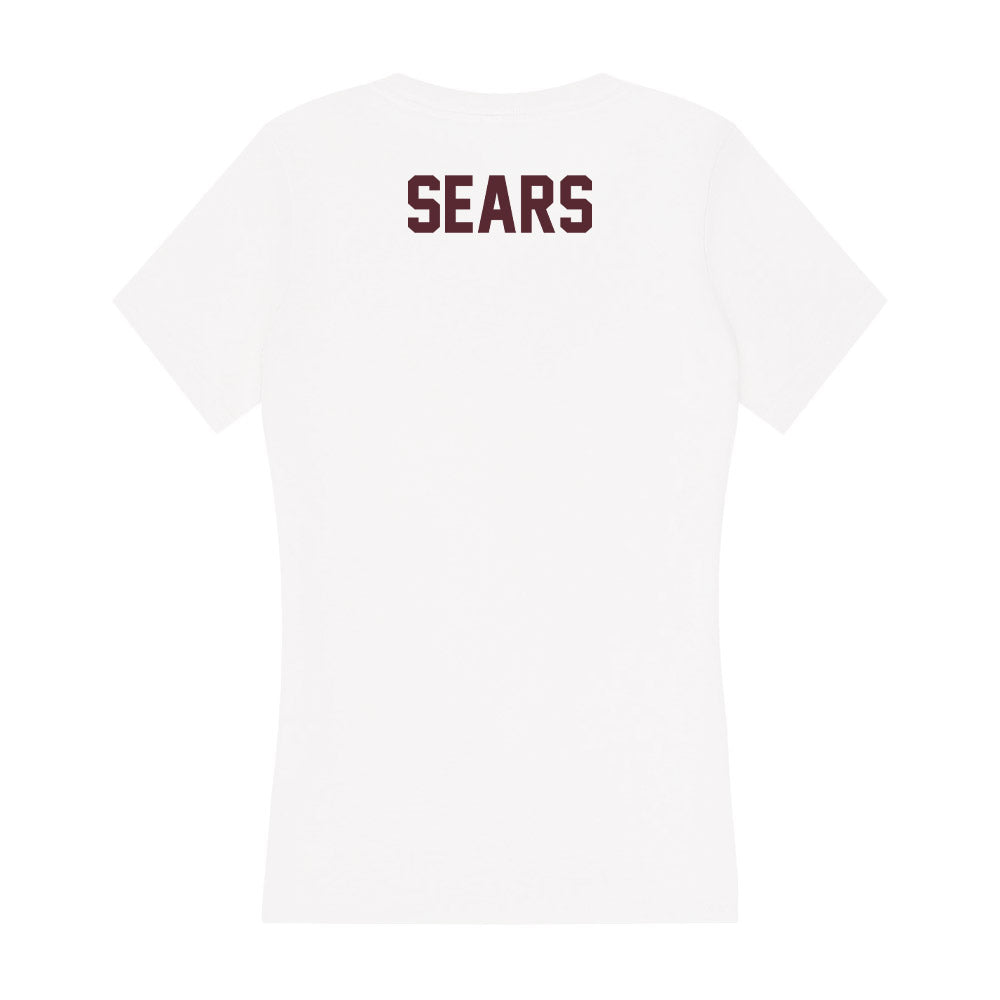 Texas State - NCAA Women's Track & Field : McKenah Sears - Women's V-Neck T-Shirt-1