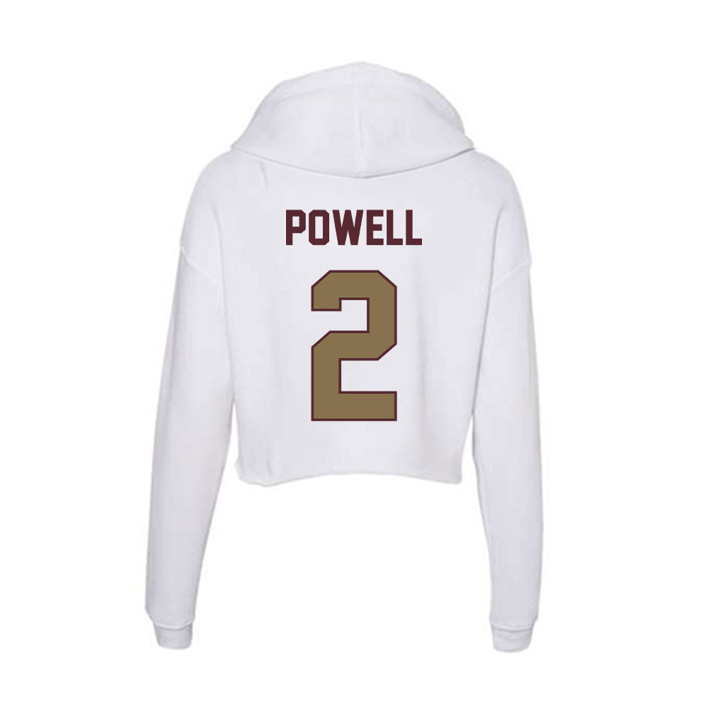 Texas State - NCAA Women's Soccer : Jessy Powell - Women's Crop Fleece Hoodie-1