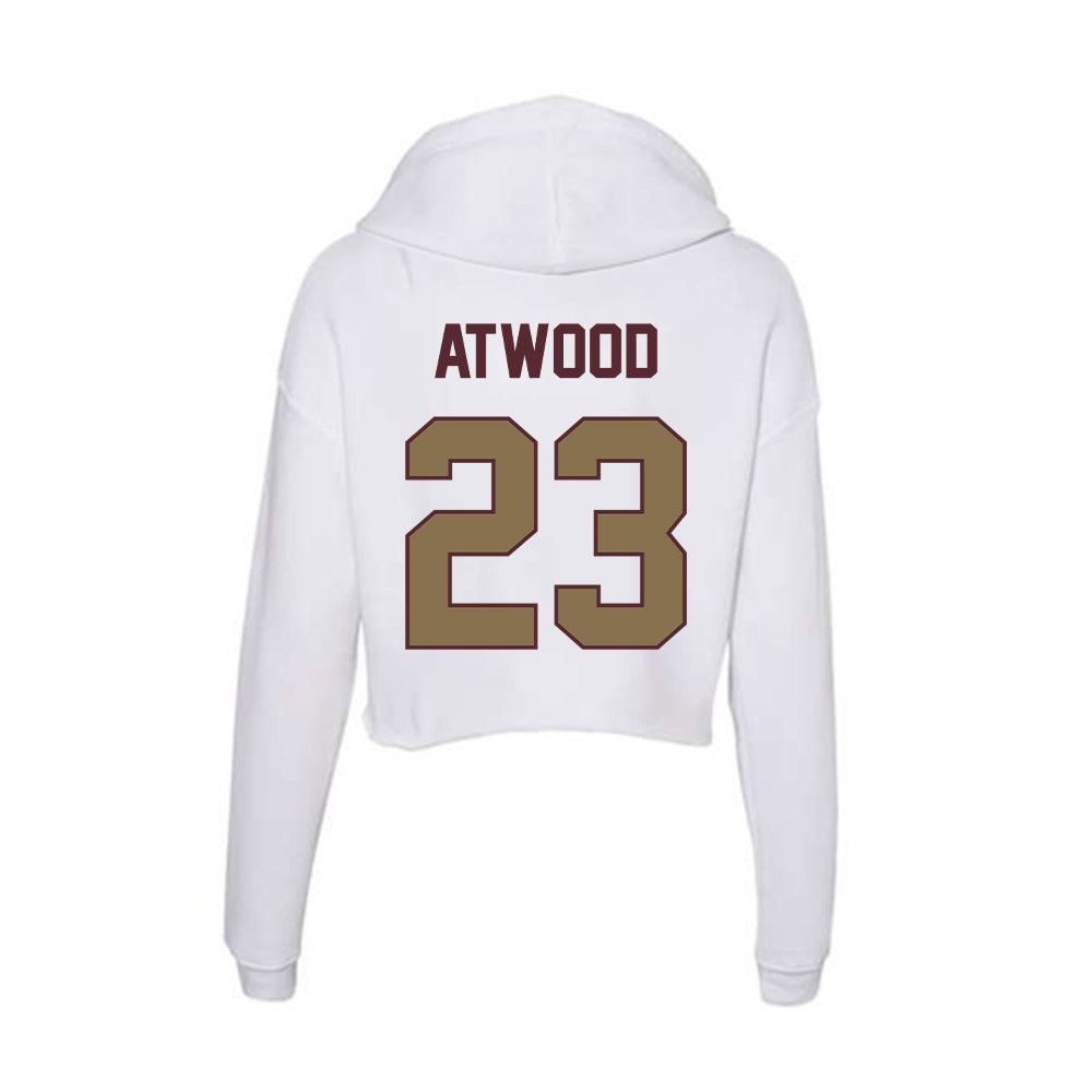 Texas State - NCAA Football : Amarion Atwood - Women's Crop Fleece Hoodie-1