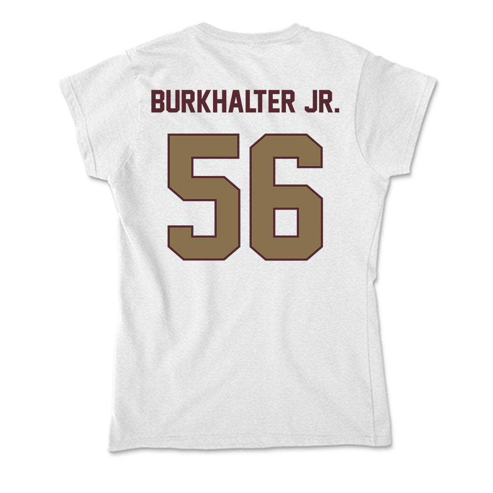 Texas State - NCAA Football : Trenton Burkhalter Jr. - Soft Style Women’s T-Shirt-1