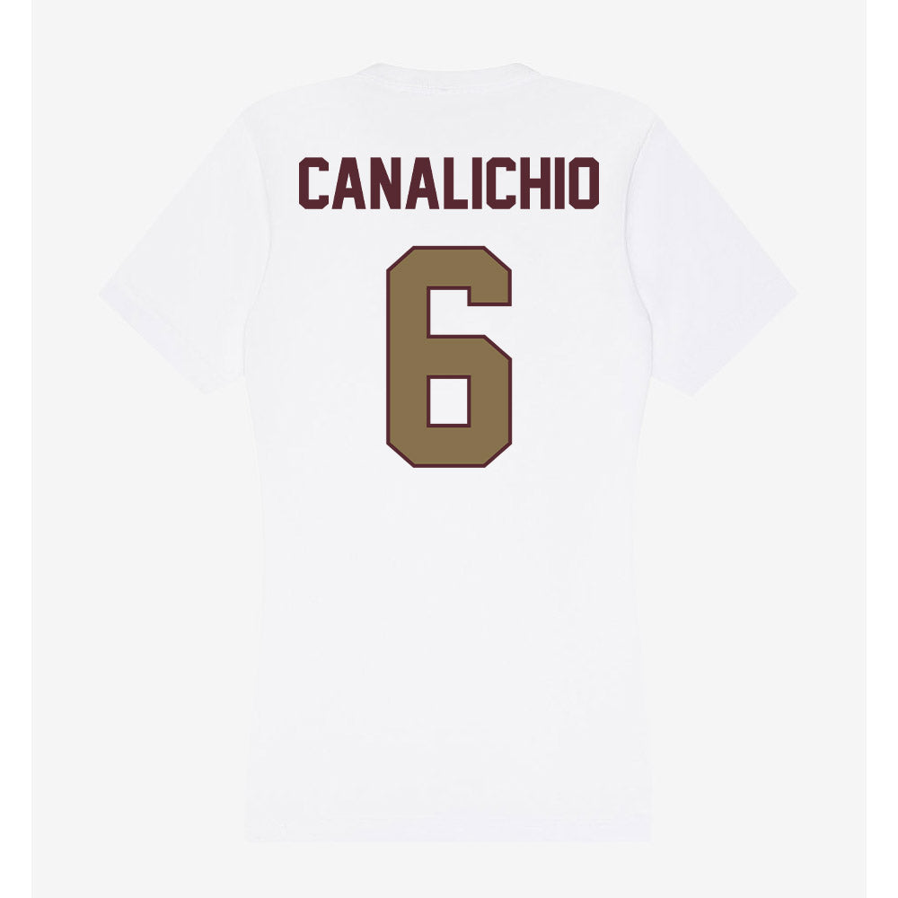 Texas State - NCAA Baseball : Will Canalichio - Women's V-Neck T-Shirt-1