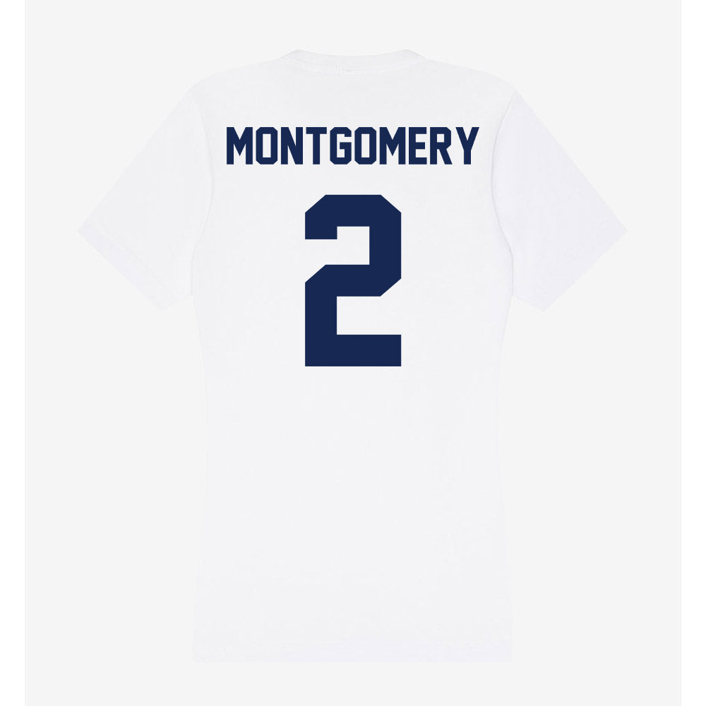 Dayton - NCAA Men's Basketball : De'Shayne Montgomery - Women's V-Neck T-Shirt-1