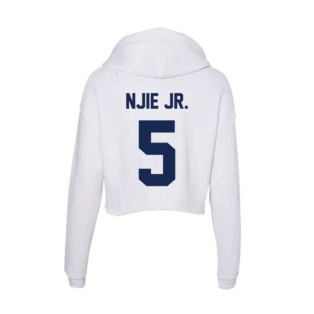 Dayton - NCAA Men's Basketball : Adam Njie Jr. - Women's Crop Fleece Hoodie-1