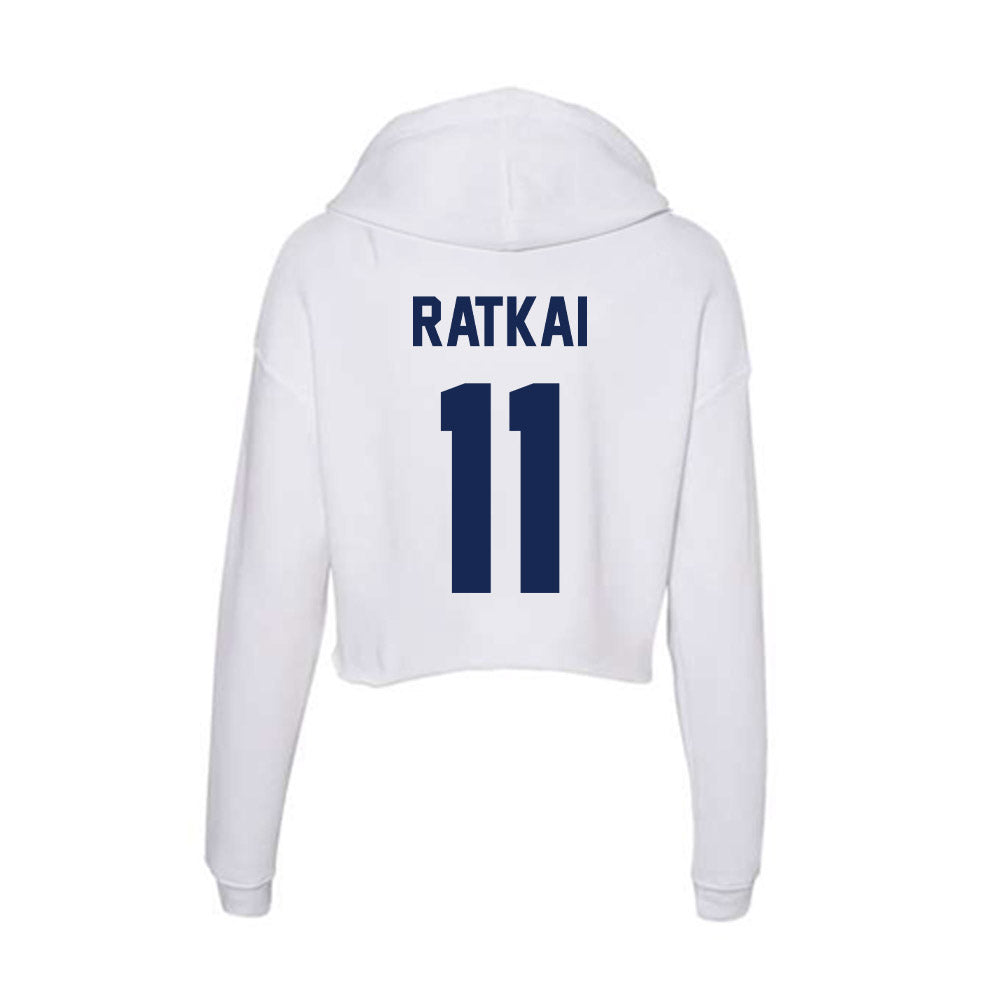 Dayton - NCAA Women's Volleyball : Panna Ratkai - Women's Crop Fleece Hoodie-1