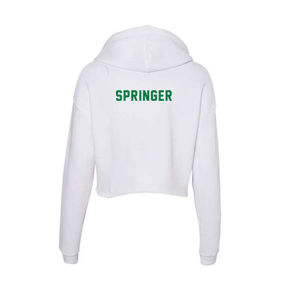 OKBU - NCAA Men's Track & Field : Derian Springer - Women's Crop Fleece Hoodie-1