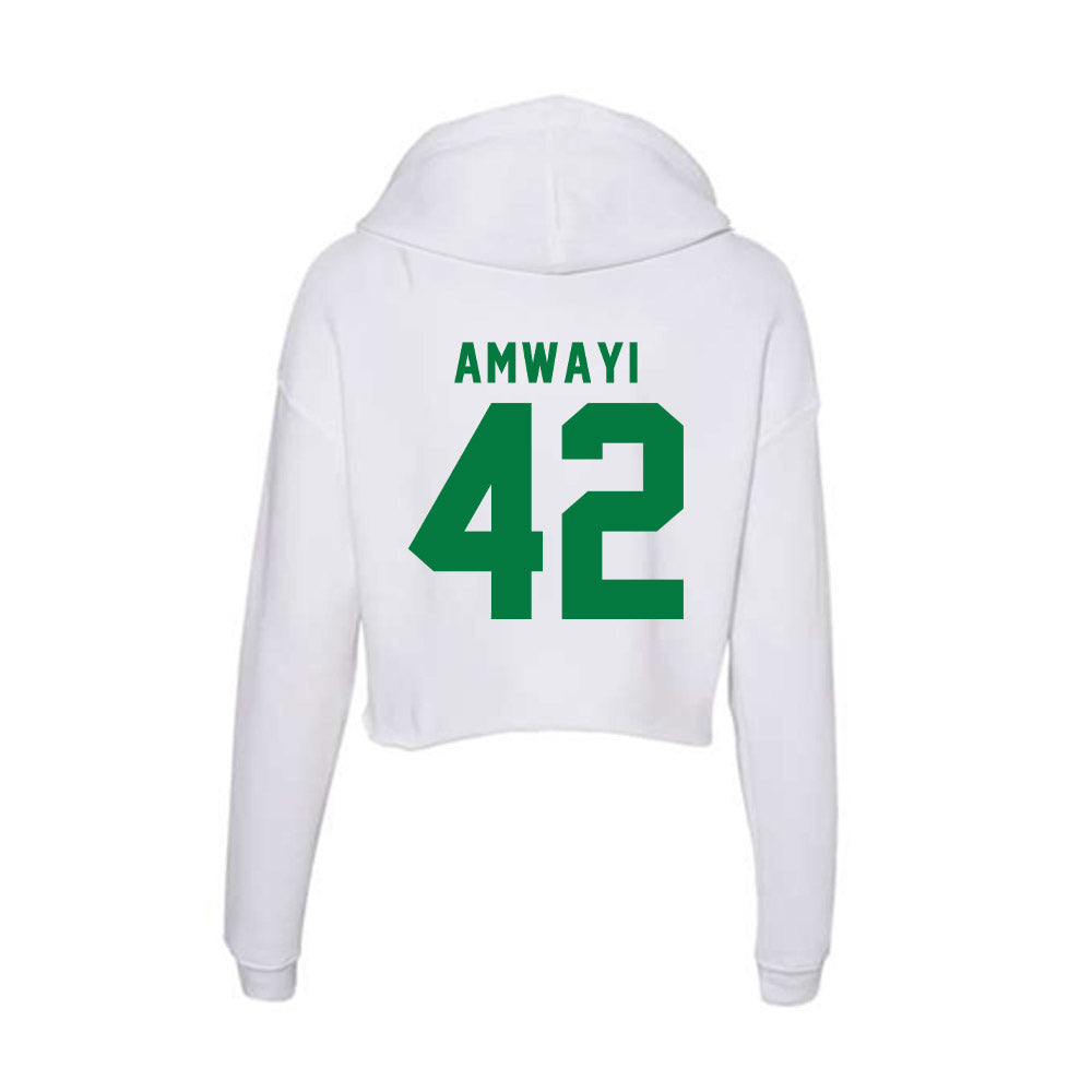 OKBU - NCAA Football : Bradley Amwayi - Women's Crop Fleece Hoodie-1