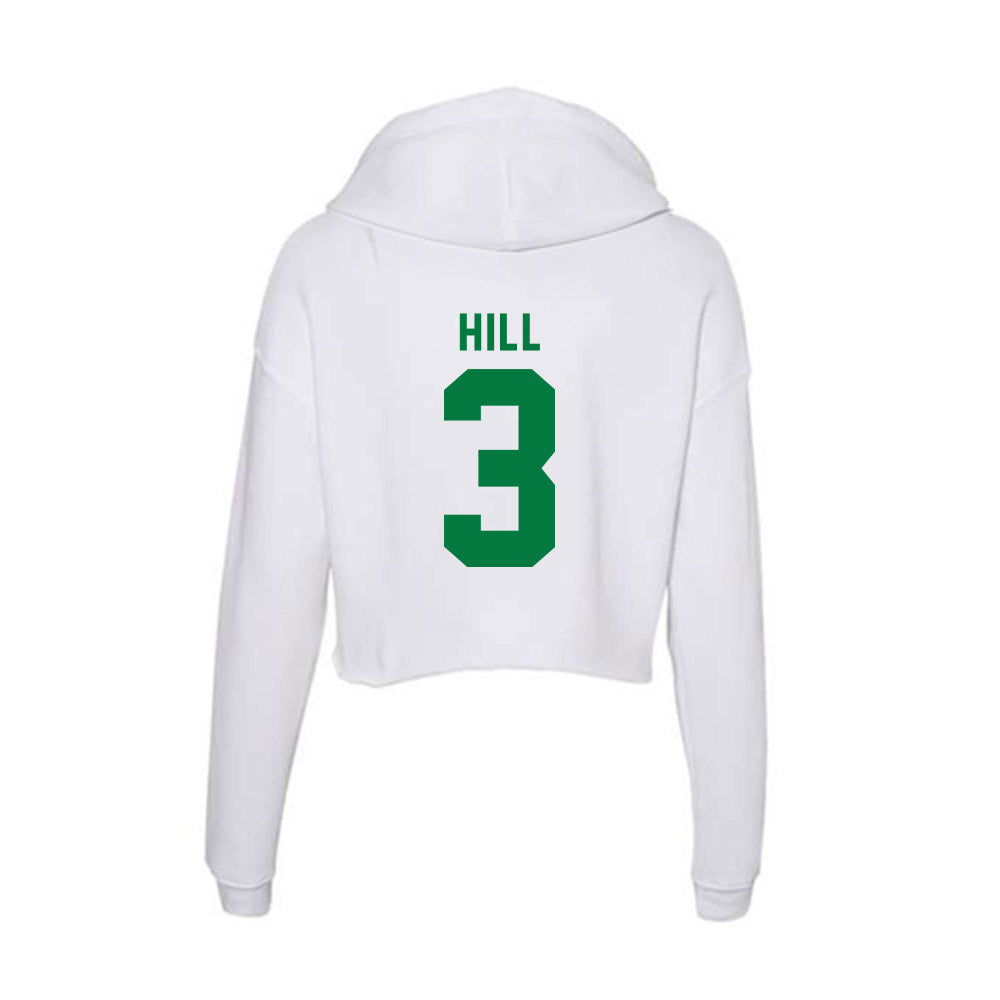 OKBU - NCAA Baseball : Isaac Hill - Women's Crop Fleece Hoodie-1