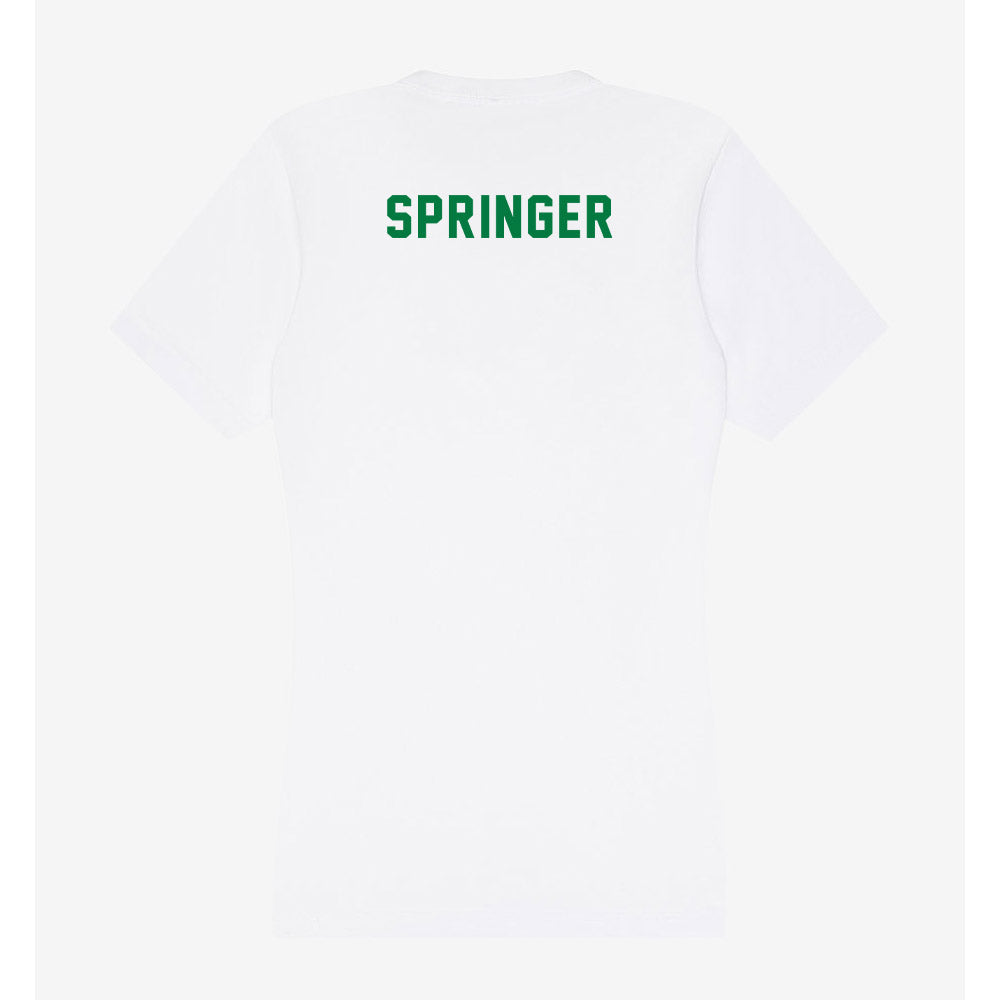 OKBU - NCAA Men's Track & Field : Derian Springer - Women's V-Neck T-Shirt-1