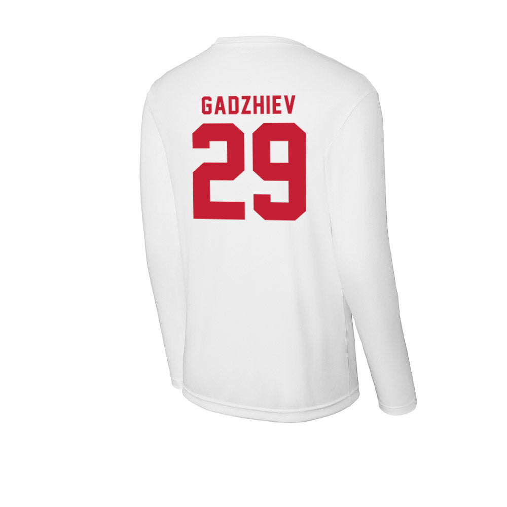 Miami of Ohio - NCAA Men's Ice Hockey : Shika Gadzhiev - Activewear Long Sleeve T-Shirt-1
