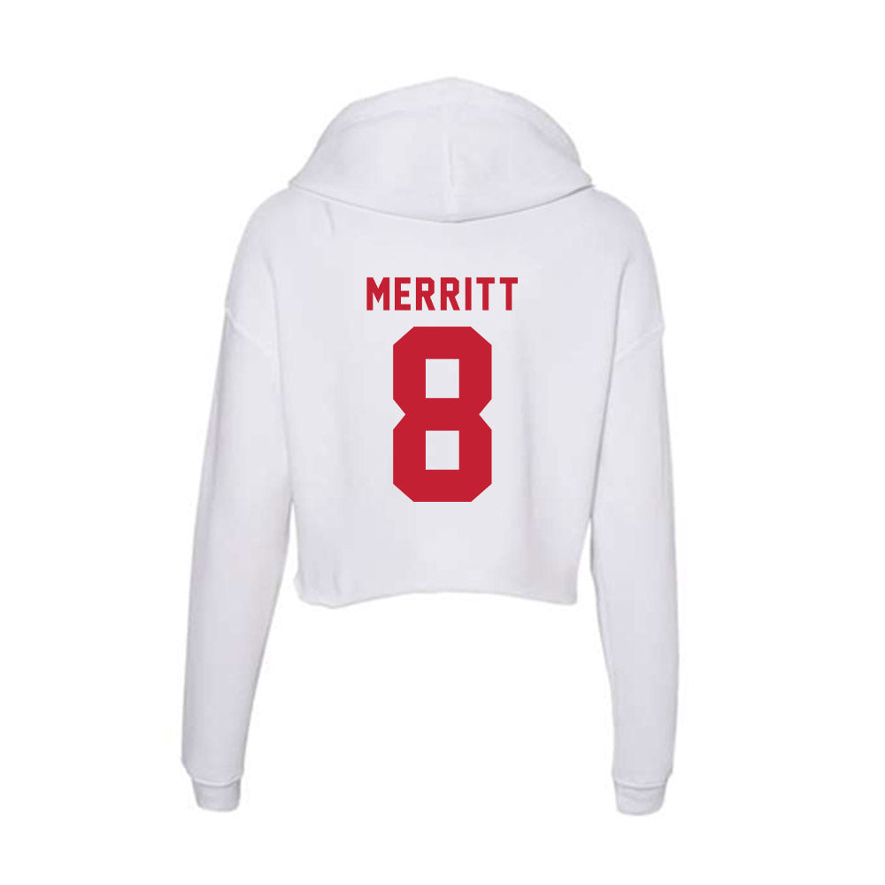 Miami of Ohio - NCAA Softball : Holly Merritt - Women's Crop Fleece Hoodie-1