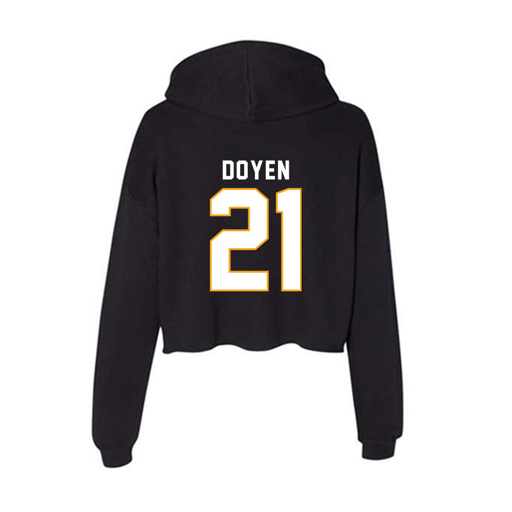 VCU - NCAA Women's Lacrosse : Lu Doyen - Women's Crop Fleece Hoodie-1