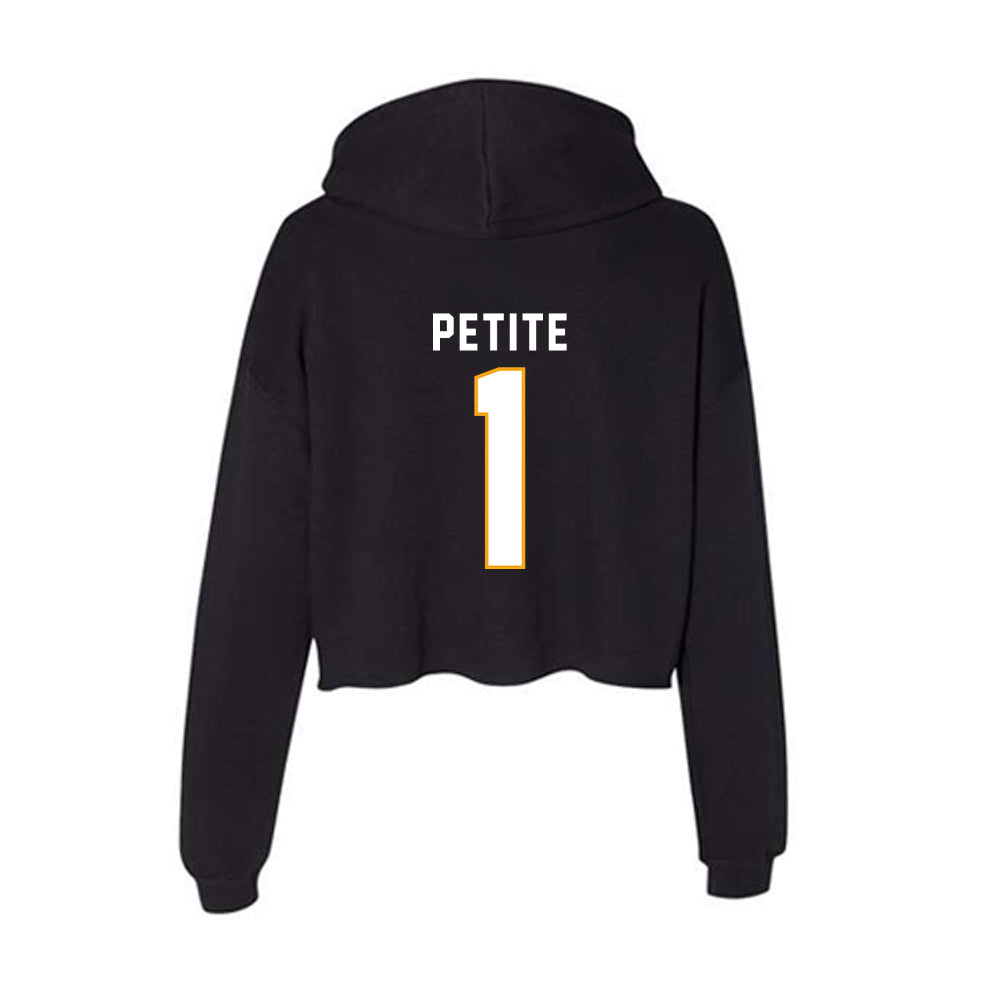 VCU - NCAA Baseball : Michael Petite - Women's Crop Fleece Hoodie-1