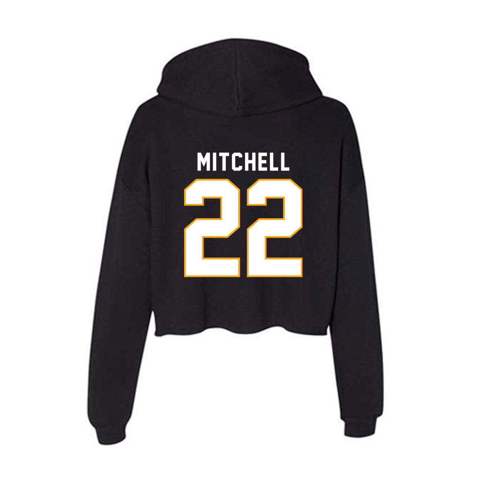 VCU - NCAA Men's Basketball : Keyshawn Mitchell - Women's Crop Fleece Hoodie-1