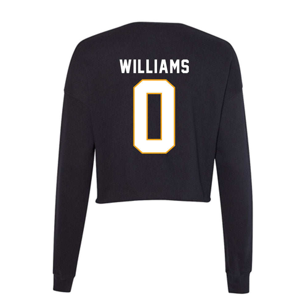 VCU - NCAA Women's Basketball : Tyrielle Williams - Women's Cropped Crew Fleece-1