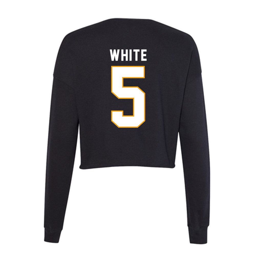 VCU - NCAA Women's Basketball : Makennah White - Women's Cropped Crew Fleece-1