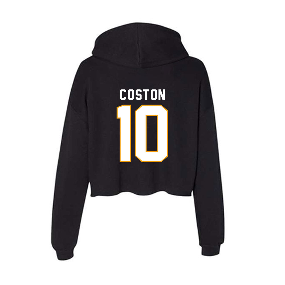 VCU - NCAA Baseball : Elijah Coston - Women's Crop Fleece Hoodie-1