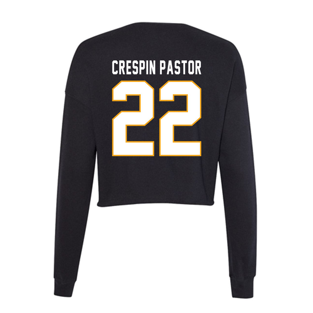 VCU - NCAA Women's Basketball : Laia Crespin Pastor - Women's Cropped Crew Fleece-1