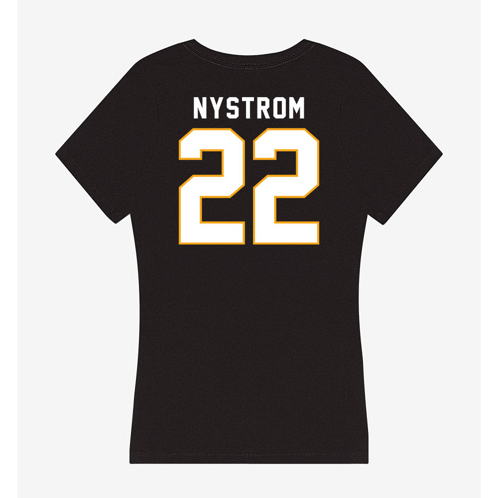 VCU - NCAA Baseball : Chase Nystrom - Women's V-Neck T-Shirt-1