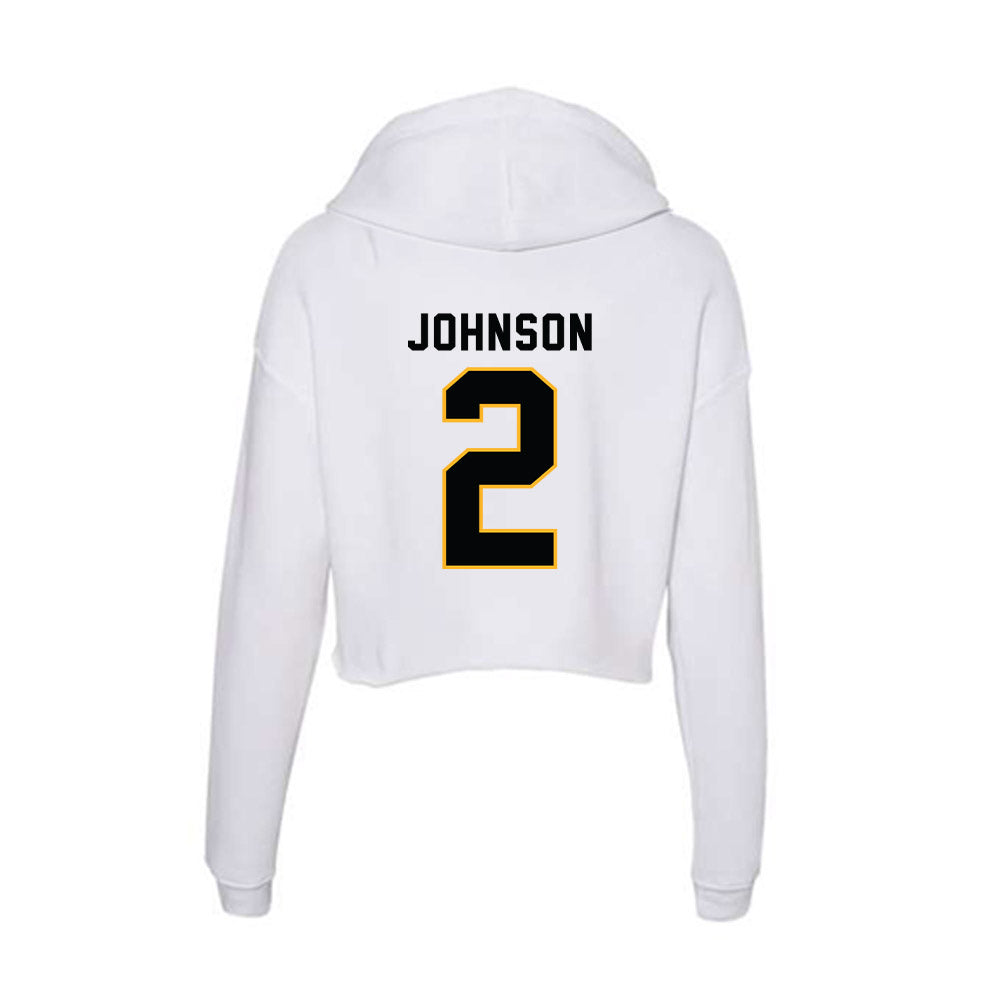 Kennesaw - NCAA Men's Basketball : RJ Johnson - Women's Crop Fleece Hoodie-1