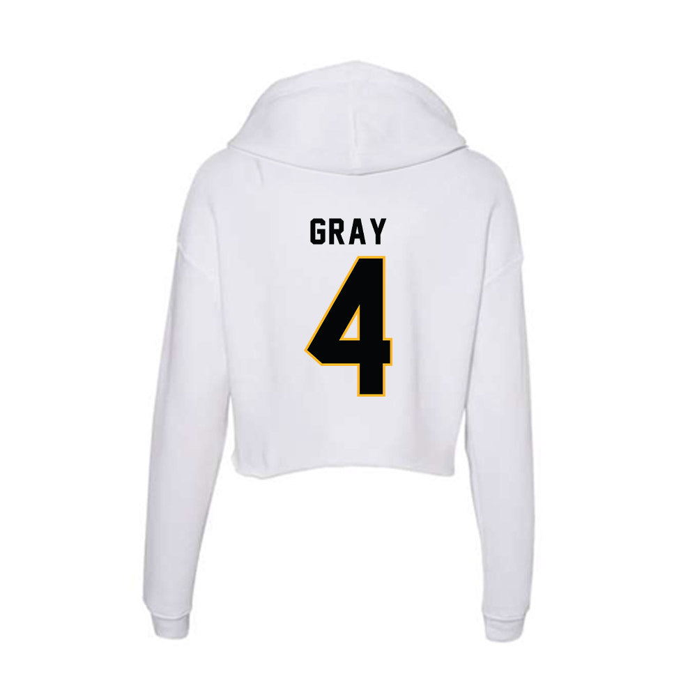 Kennesaw - NCAA Football : Braylon Gray - Women's Crop Fleece Hoodie-1
