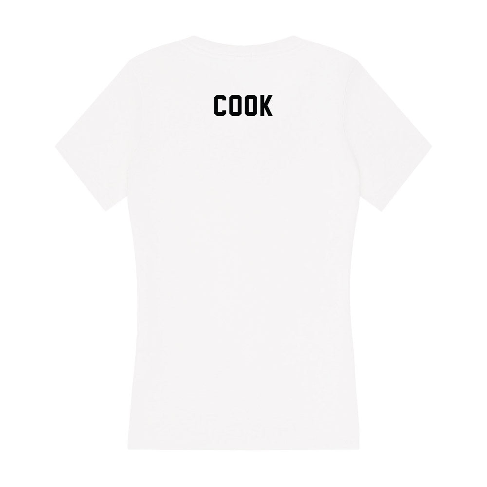 Kennesaw - NCAA Men's Golf : Shaun Cook - Women's V-Neck T-Shirt-1