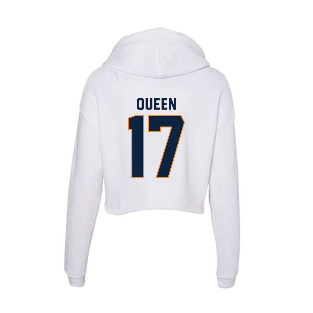 UT Martin - NCAA Football : Devin Queen - Women's Crop Fleece Hoodie-1