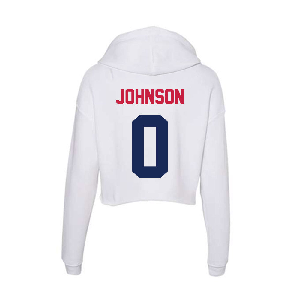 South Alabama - NCAA Men's Track & Field : Alex Johnson - Women's Crop Fleece Hoodie-1