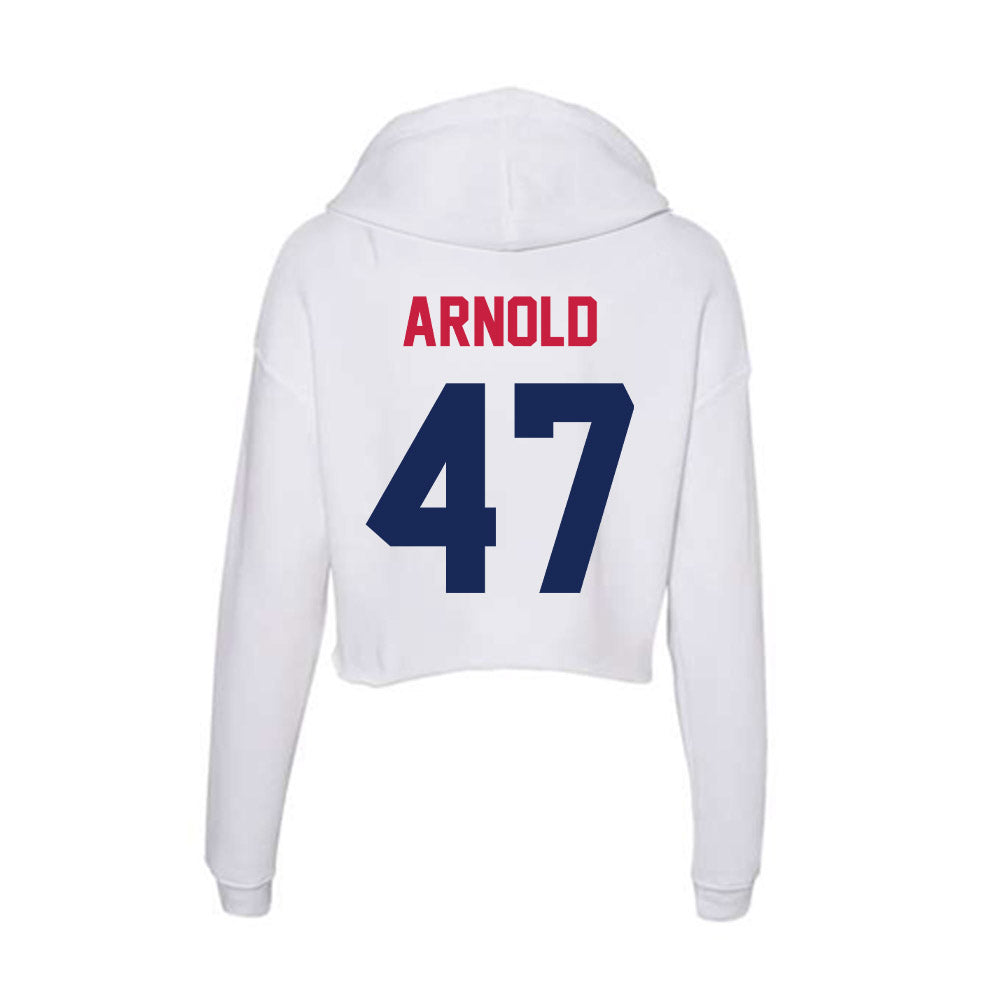 South Alabama - NCAA Football : Donnie Arnold - Women's Crop Fleece Hoodie-1