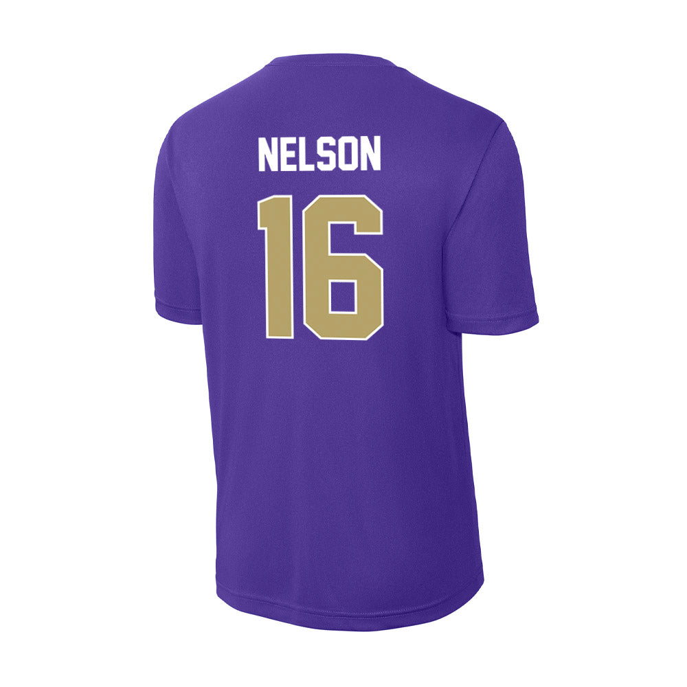 JMU - NCAA Women's Soccer : chloe nelson - Activewear T-Shirt-1