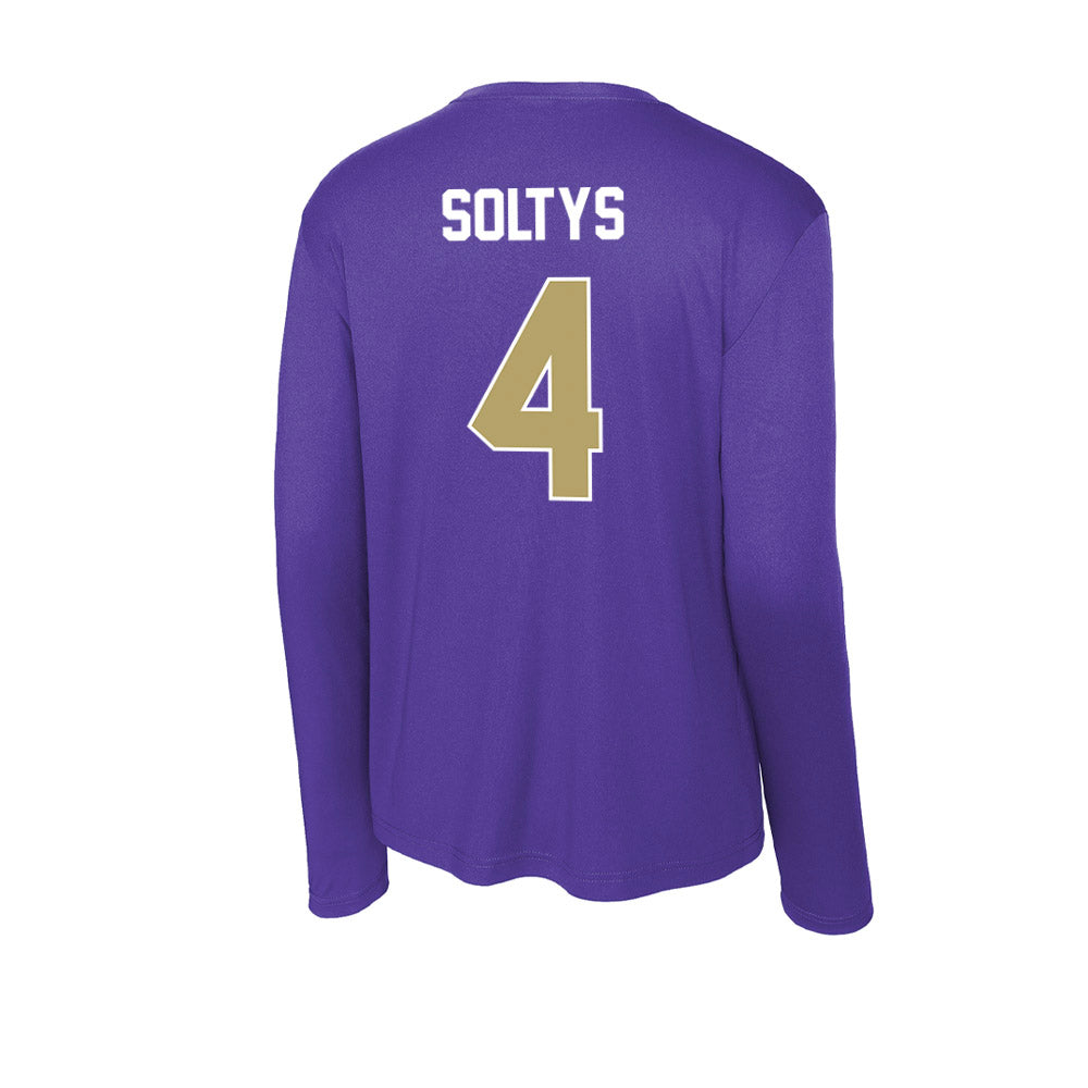 JMU - NCAA Women's Basketball : Delilah Soltys - Activewear Long Sleeve T-Shirt-1