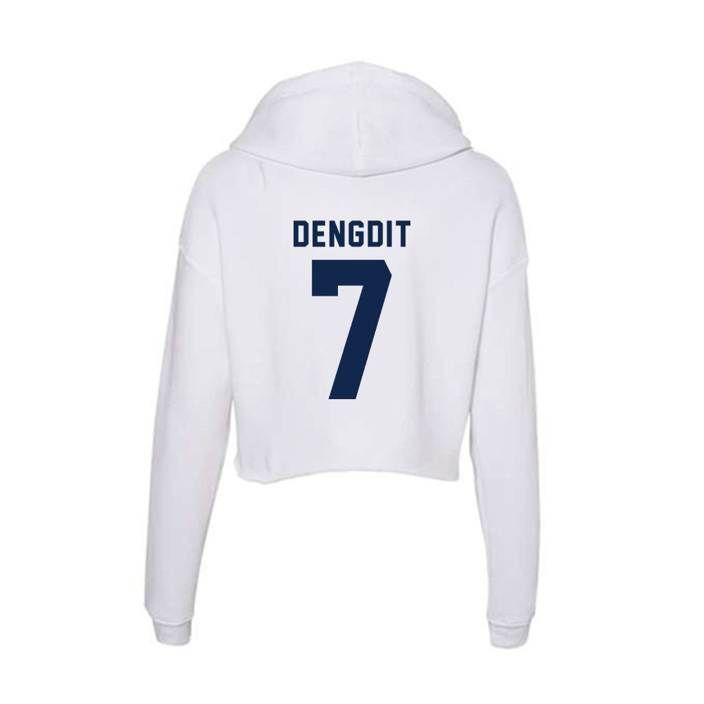 UCSD - NCAA Men's Basketball : Bol Dengdit - Women's Crop Fleece Hoodie-1