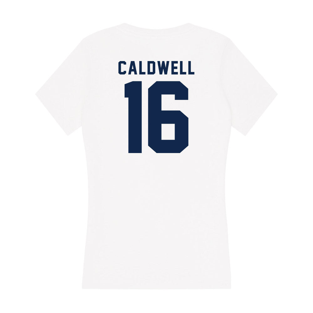 - NCAA Softball : India Caldwell - Women's V-Neck T-Shirt-1