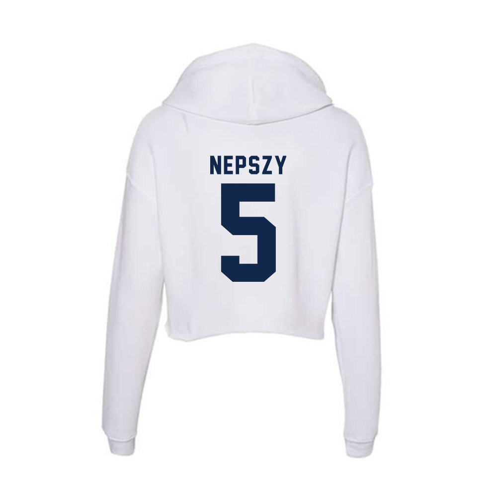 UCSD - NCAA Women's Volleyball : Maija Nepszy - Women's Crop Fleece Hoodie-1