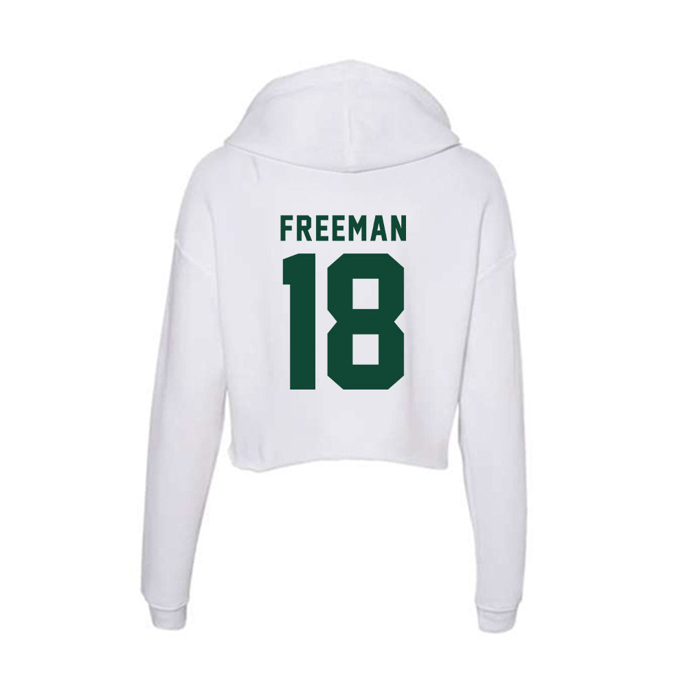 Hawaii - NCAA Football : Caleb Freeman - Women's Crop Fleece Hoodie-1