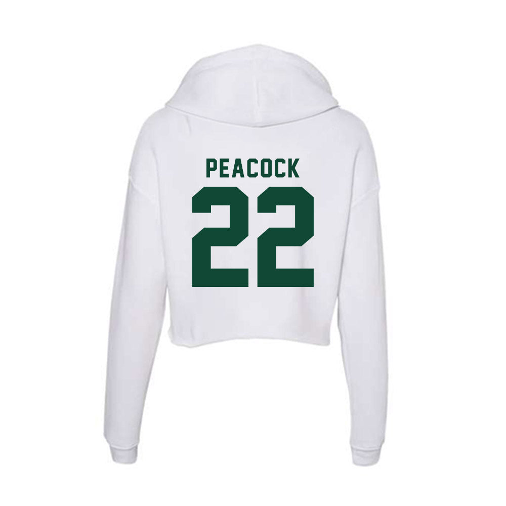 Hawaii - NCAA Women's Basketball : Jade Peacock - Women's Crop Fleece Hoodie-1