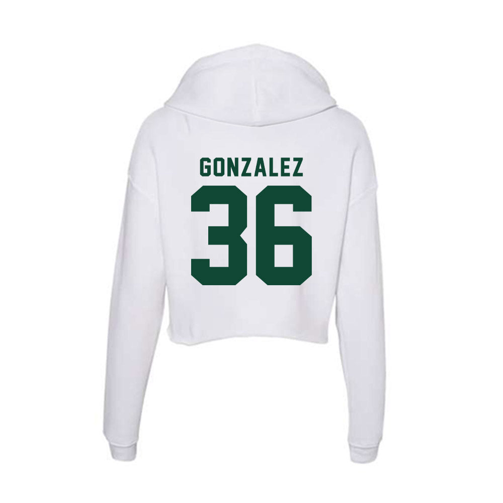 Hawaii - NCAA Baseball : Sebastian Gonzalez - Women's Crop Fleece Hoodie-1